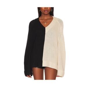 Lovers And Friends 'Earlene' Black Color Block V Neck Size M